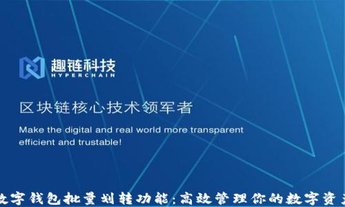 
数字钱包批量划转功能：高效管理你的数字资产